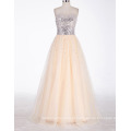 Grace Karin Shining and Bright Strapless Sweetheart Andar Comprimento Apricot Puffy Long Prom Dress CL6109